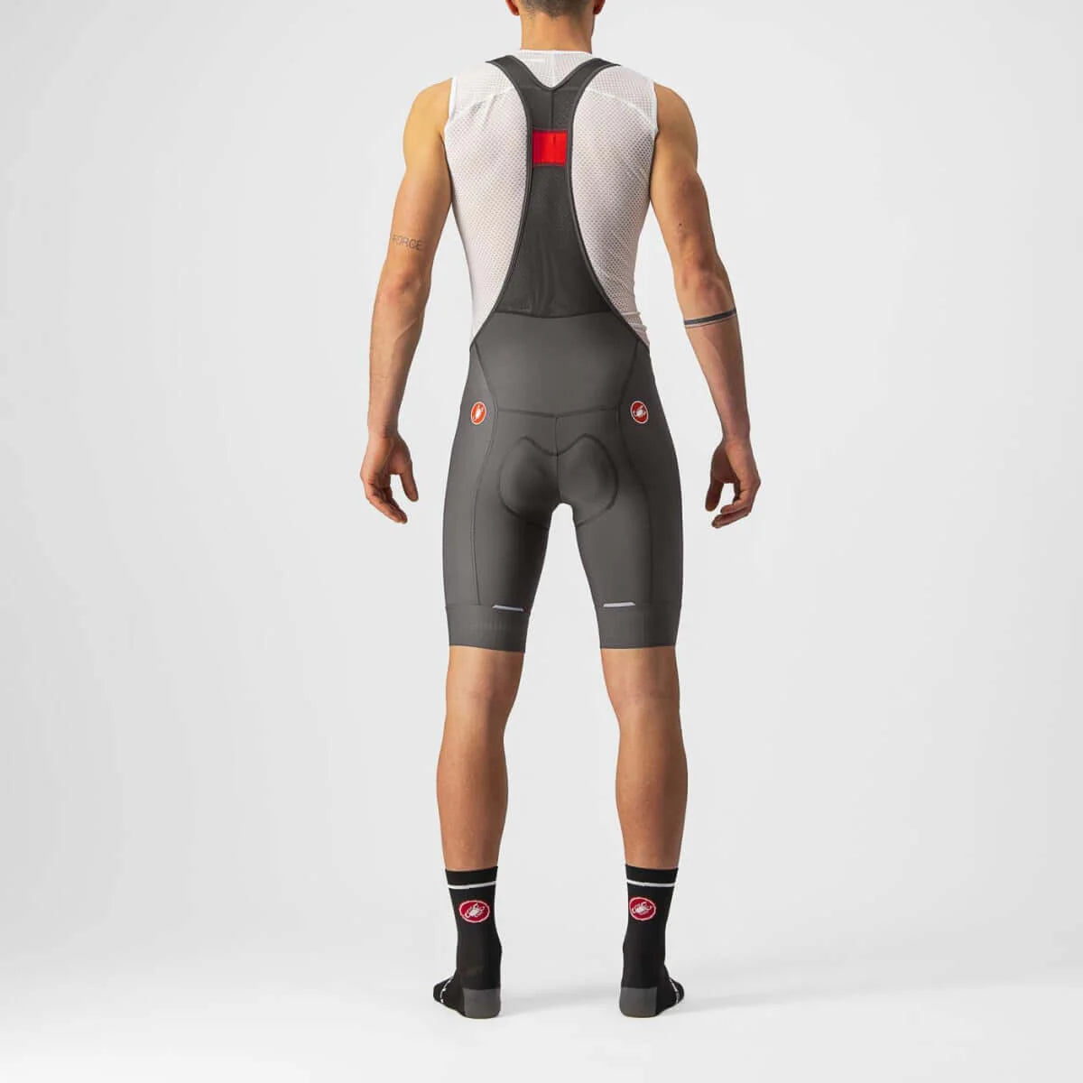 CASTELLI COMPETIZIONE MENS CYCLING BIBSHORTS (FOREST GRAY)