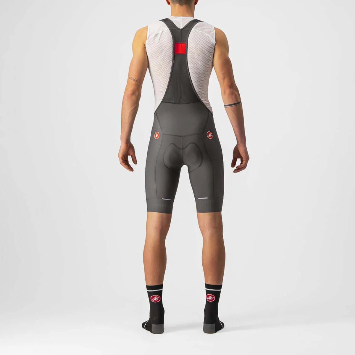 CASTELLI COMPETIZIONE MENS CYCLING BIBSHORTS (FOREST GRAY)