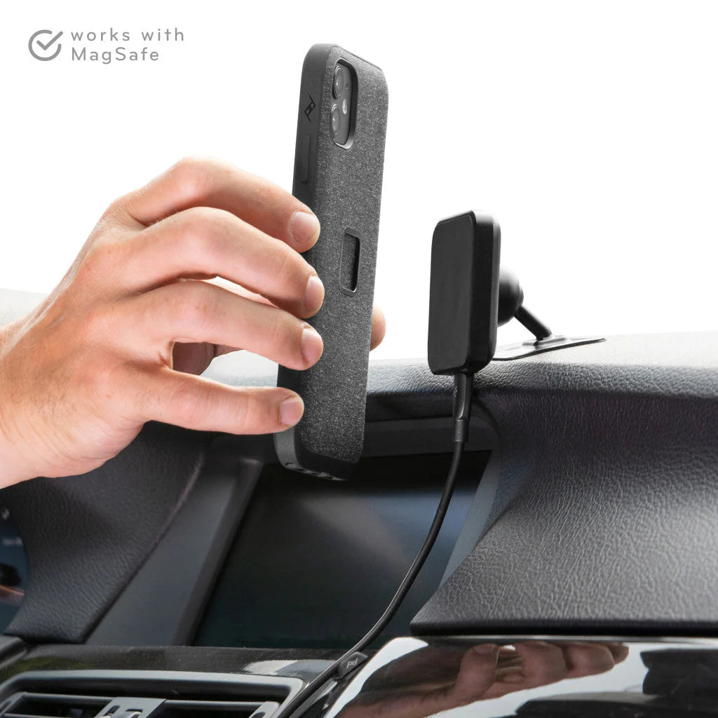 Peak Design Mobile Car Mount VHB Charging Qi2 (Black)