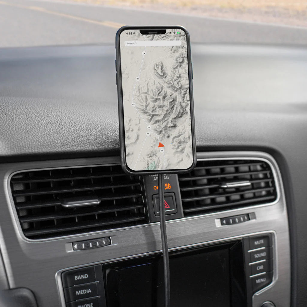 Peak Design Mobile Car Mount VHB Charging Qi2 (Black)