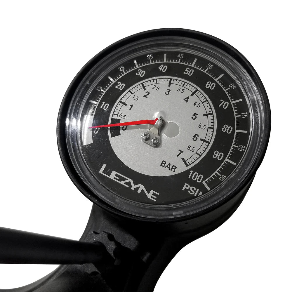 Lezyne Sport Gravel Drive Floor Pump-Matt Black