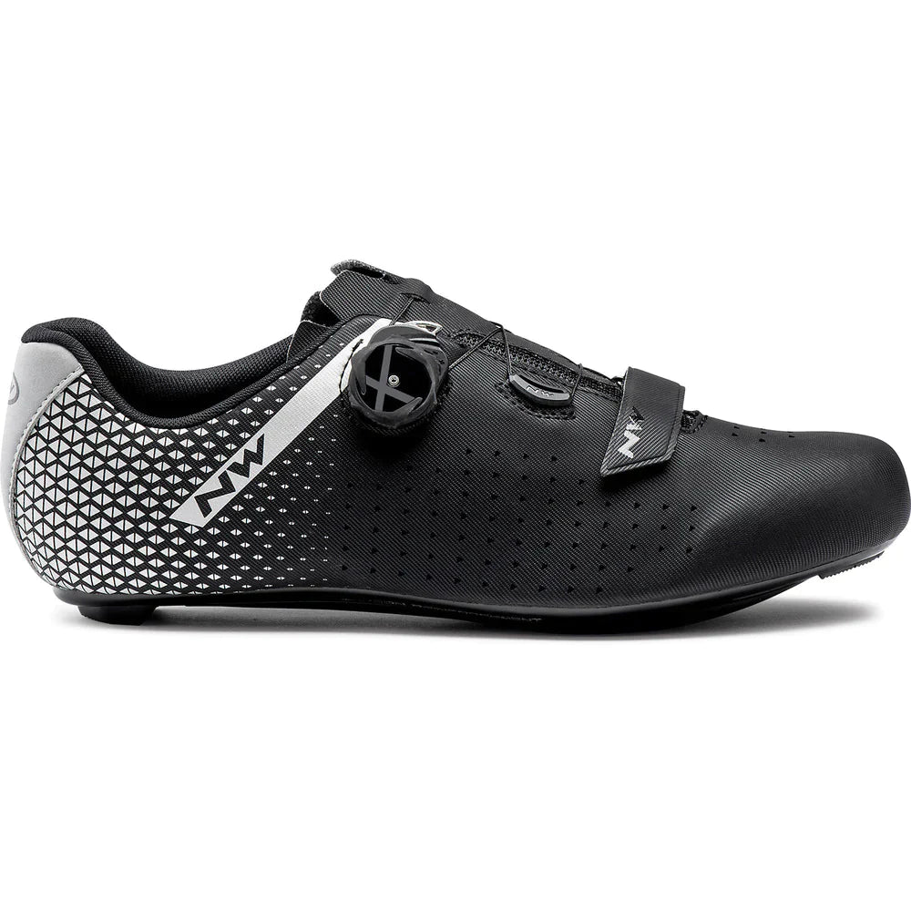 NORTHWAVE SHOES CORE PLUS 2 WIDE BLACK-SILVER