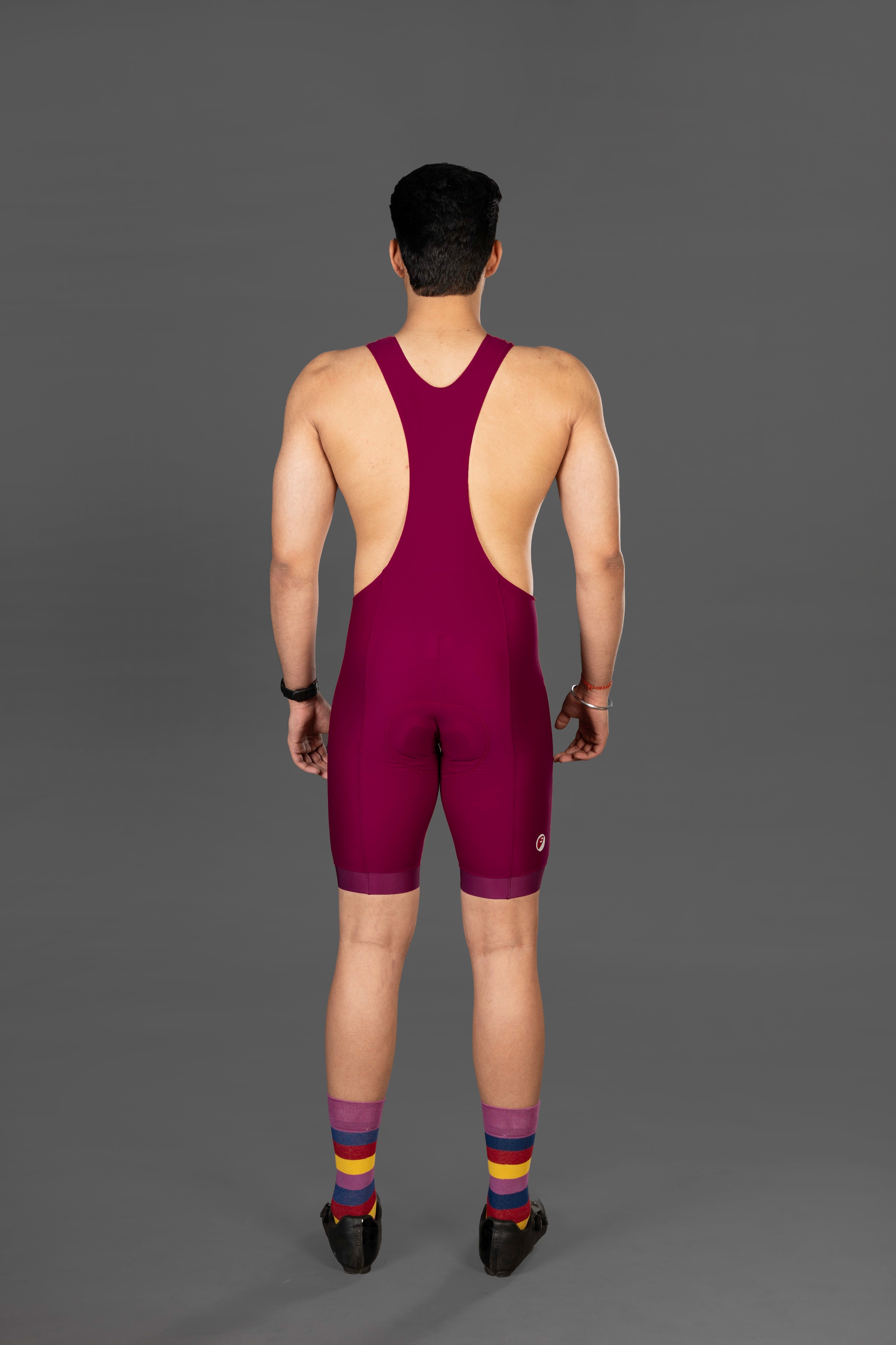 Men's Special Edition Crimson Racing Bibs - back view
