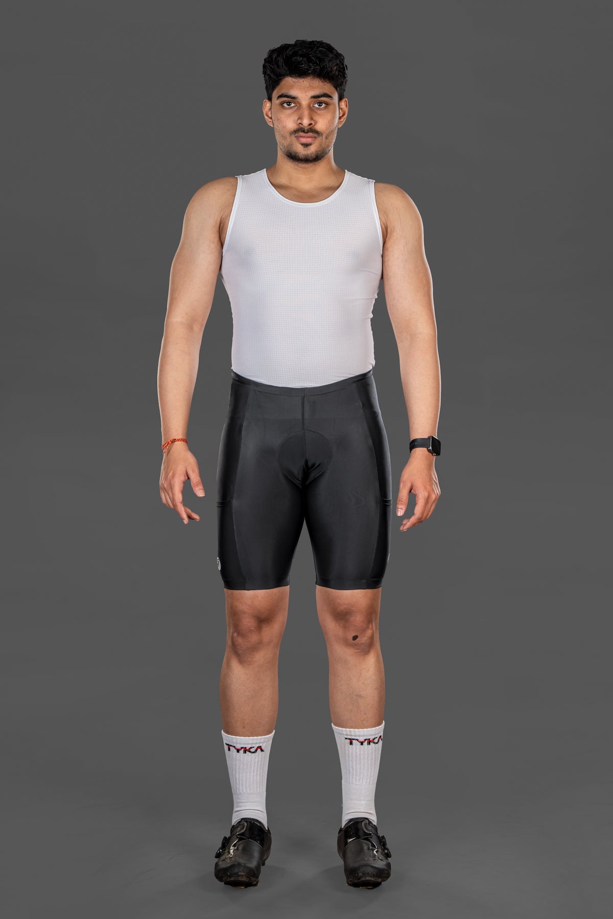 Man wearing Evolve Shorts