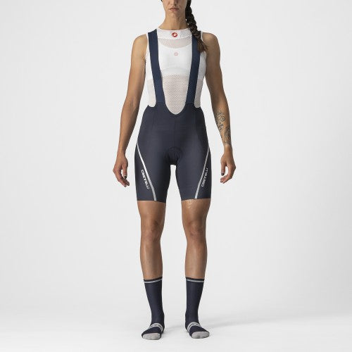 CASTELLI BIB SHORT VELOCISSIMA 3 SAVILE BLUE/SILVER