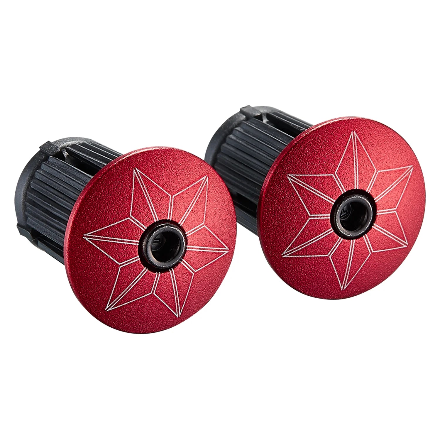 Supacaz Prizmatik Bar Tape With Ano Plugs – Red