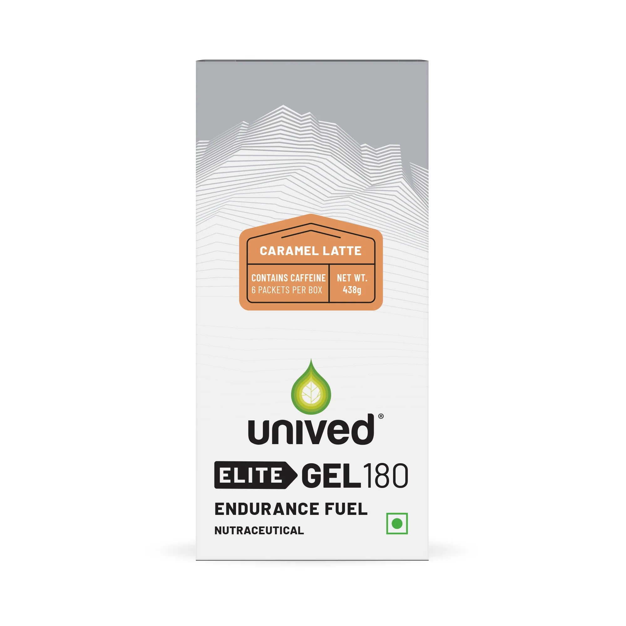 UNIVED ELITE GEL 180 (Caramel Latte) 6 Pack