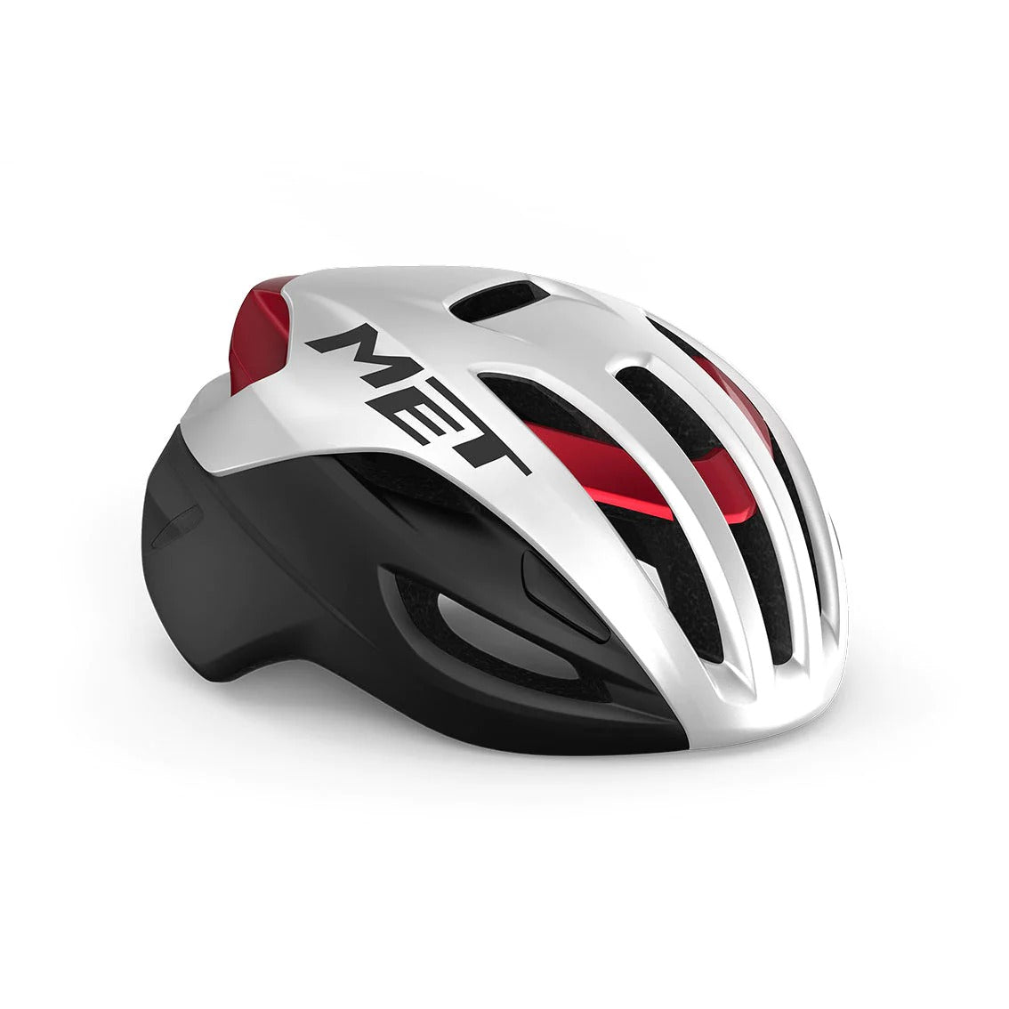 MET HELMET RIVALE MIPS CE WHITE BLACK RED METALLIC