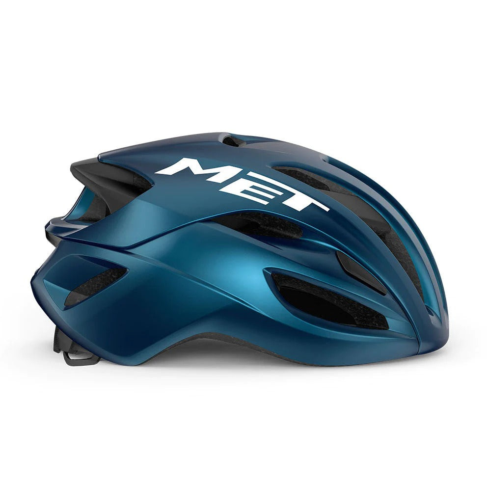MET HELMET RIVALE MIPS TEAL BLUE METALIC