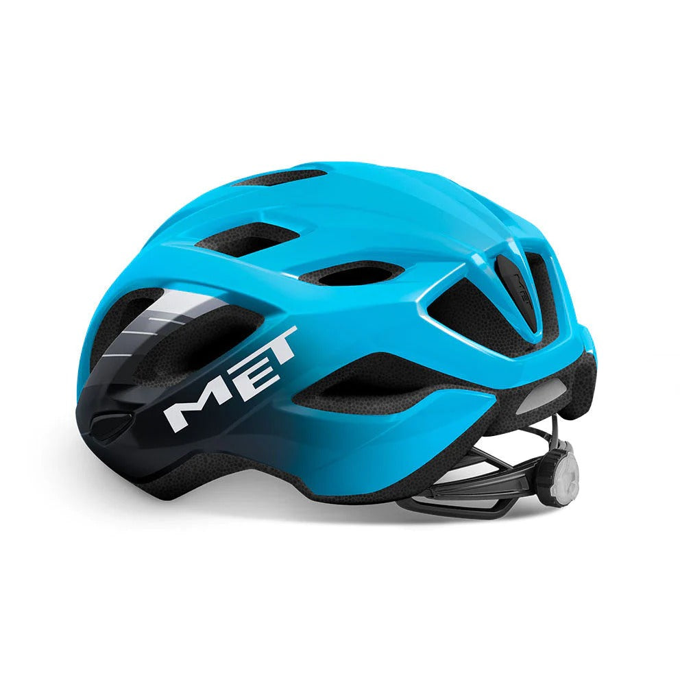 MET HELMET IDOLO CYAN BLACK GLOSSY