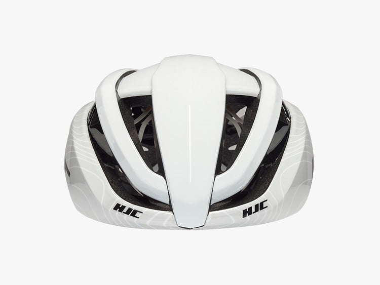 HJC HELMET IBEX2.0 GLOSS WHITE LINE GREY