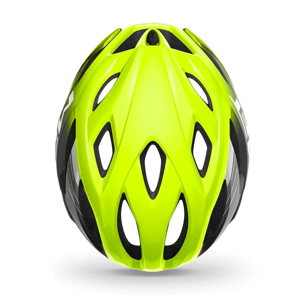 MET HELMET IDOLO CE FLUO YELLOW BLACK GLOSSY