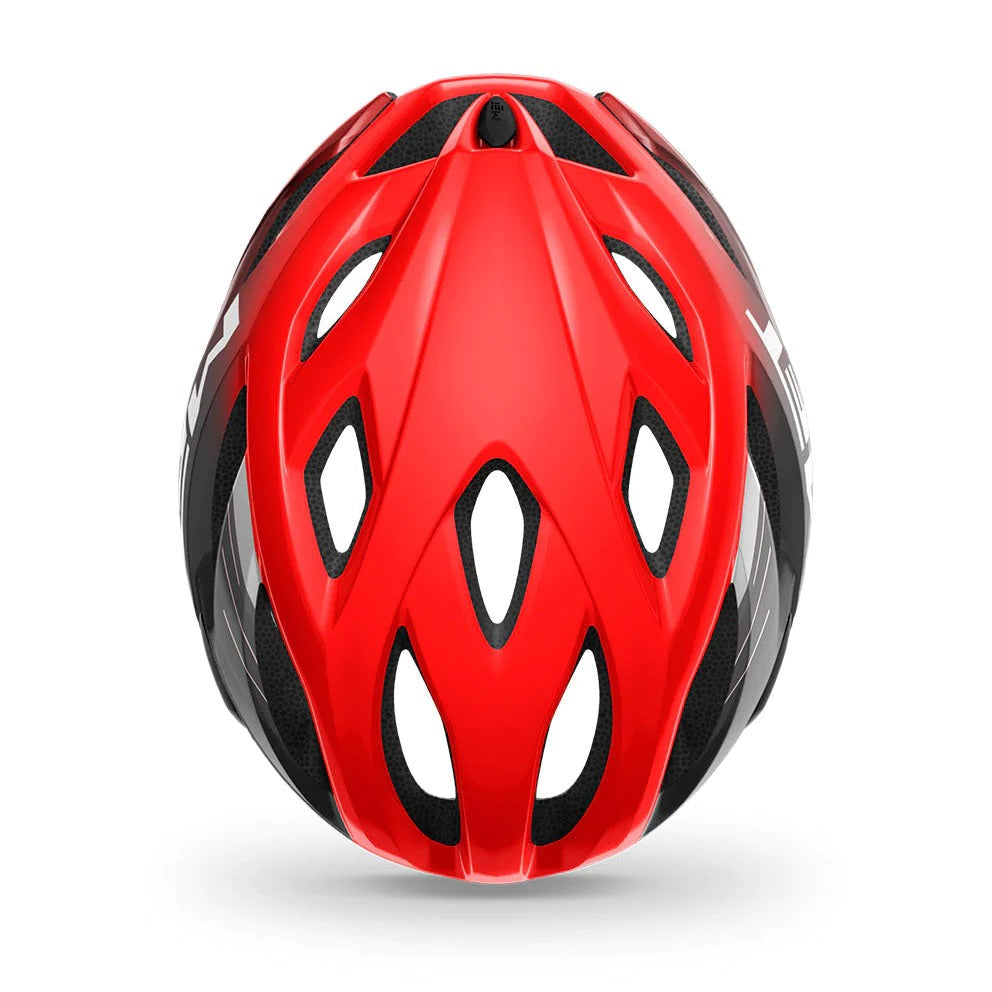 MET HELMET IDOLO CE RED BLACK GLOSSY