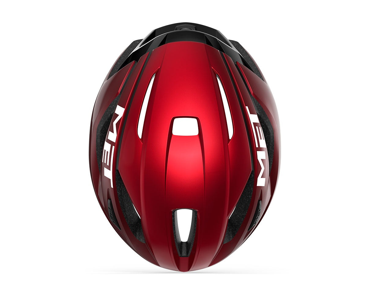 MET HELMET STRALE CE RED MATT GLOSSY