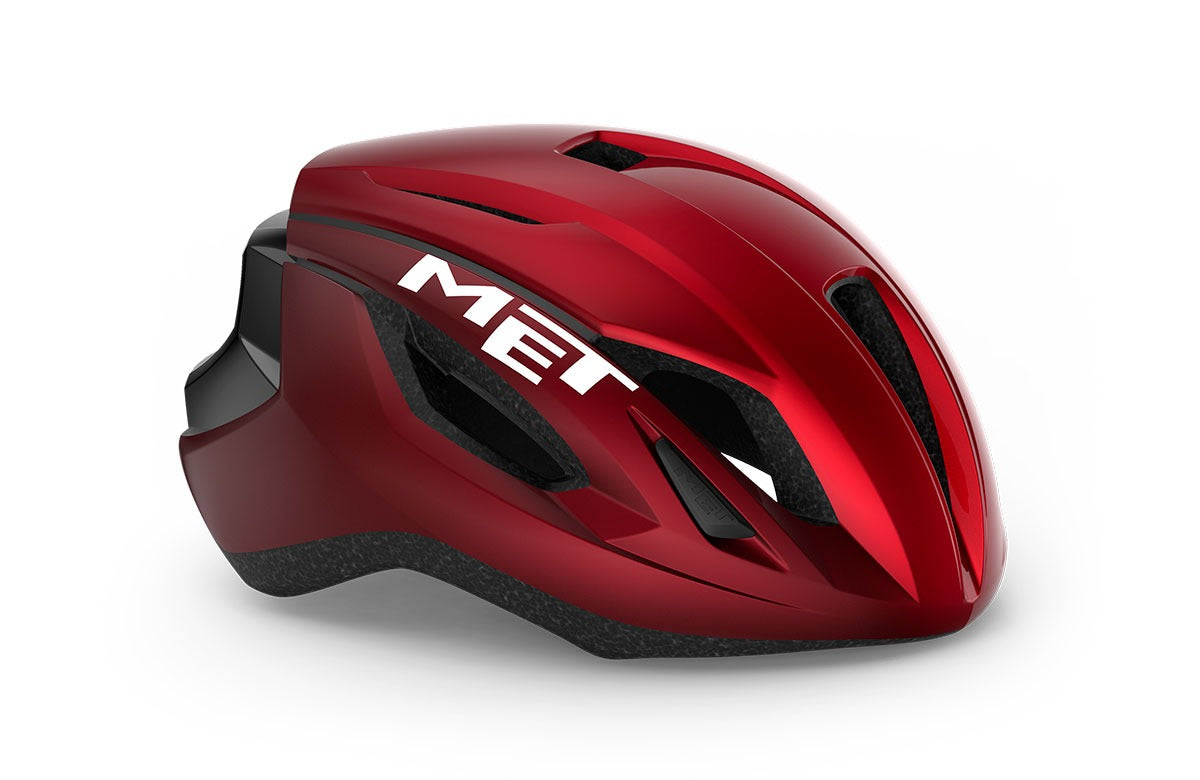 MET HELMET STRALE CE RED MATT GLOSSY