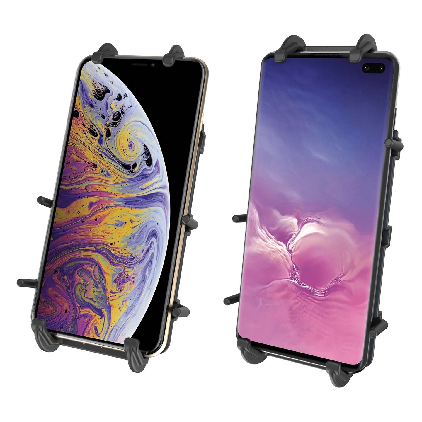 RAM QUICK-GRIP PHONE MOUNT XL WITH RAM EZ-ON/OFF BICYCLE BASE RAP-274-1-PD4U