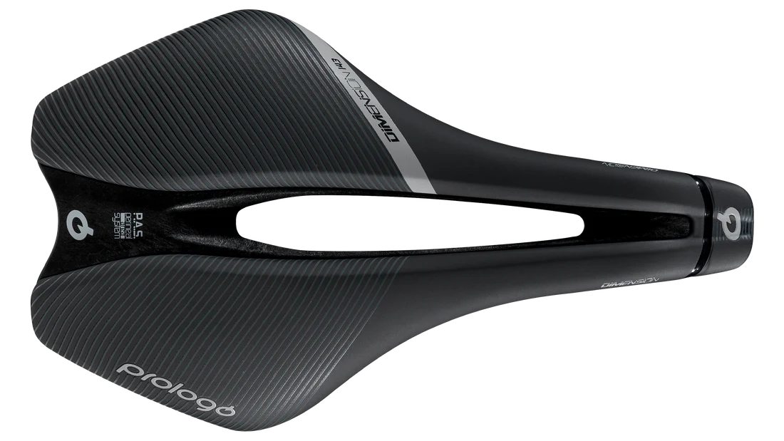 PROLOGO SADDLE DIMENSION T4.0 143 HARD BLACK-SILVER OEM
