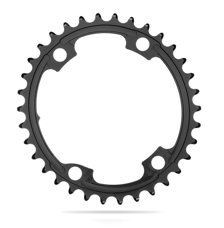 ABSOLUTEBLACK OVALCHAINRING ROADCR2X110/4 SHM 9100-39T BLACK