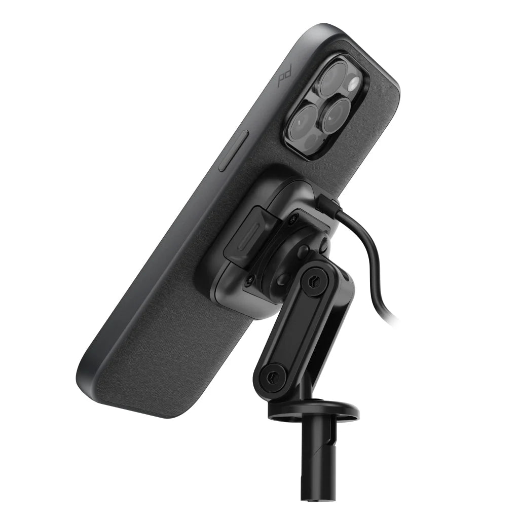 Peak Design Mobile Motorcycle Stem Mount Charging Qi2 (Black)