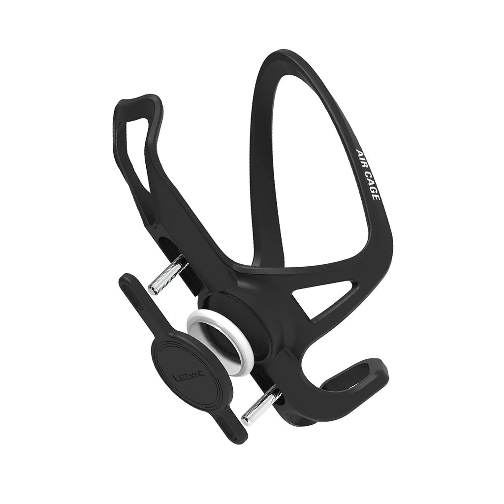 LEZYNE BOTTLE CAGE AIRTAGGER MATRIX-BLACK