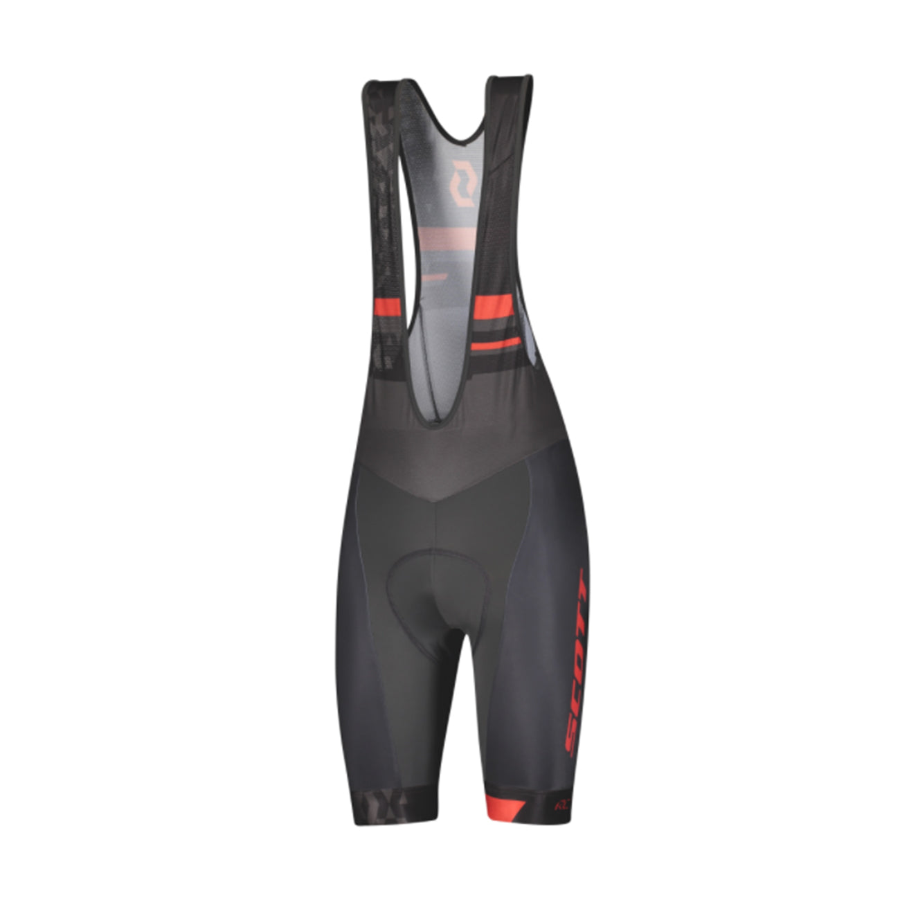 SCOTT BIB SHORTS MS RC TEAM ++ DARK GREY/FIERY RED