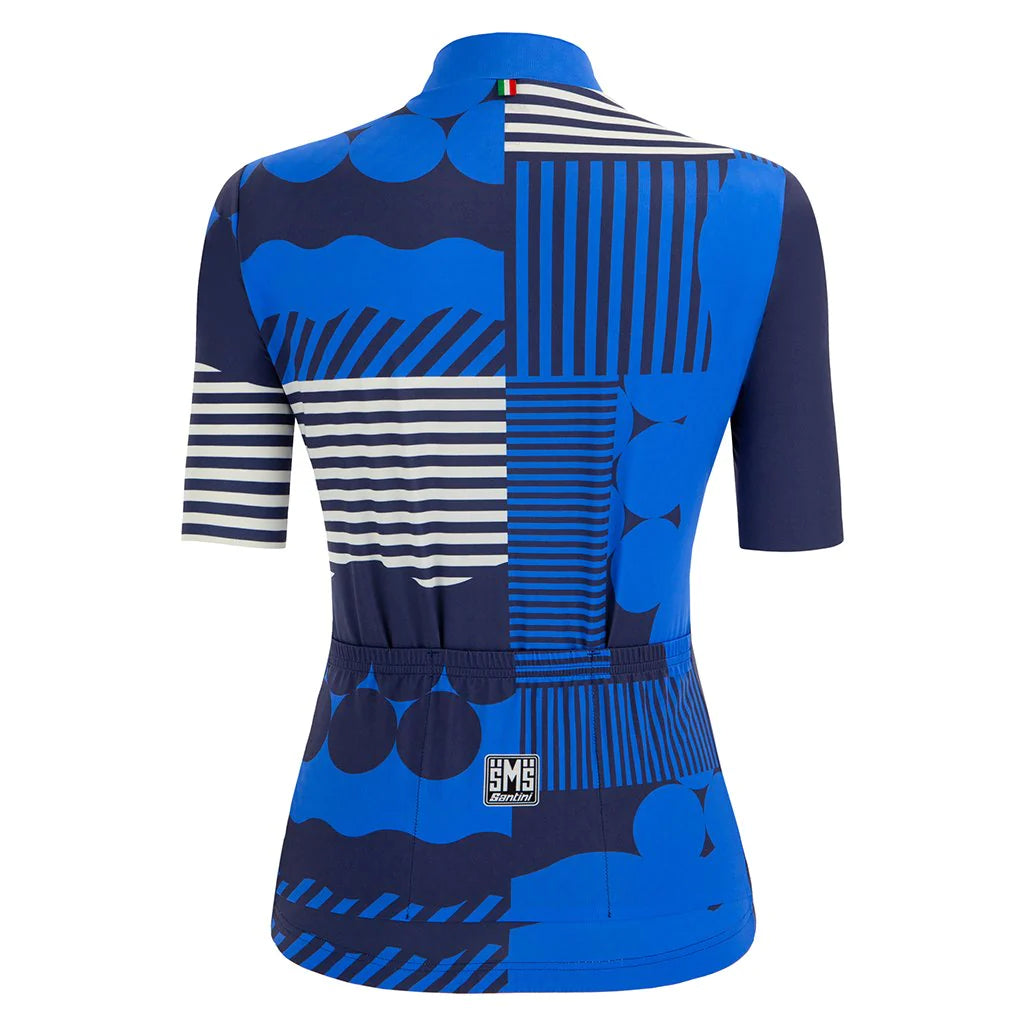 SANTINI JERSEY WOMENS GIADA OPTIC JERSEY BLUE