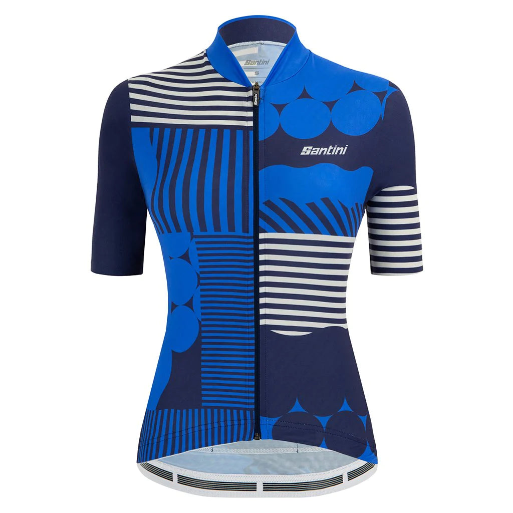 SANTINI JERSEY WOMENS GIADA OPTIC JERSEY BLUE