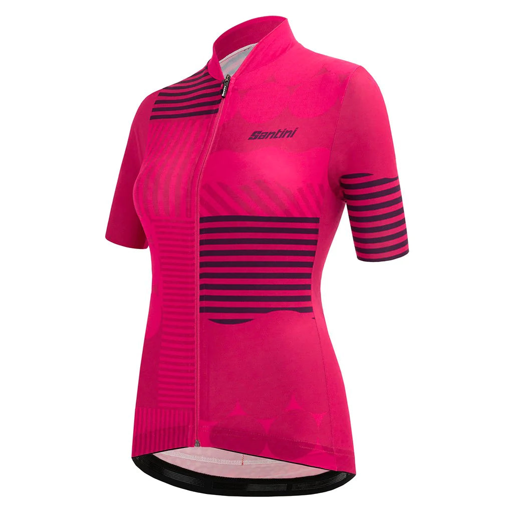 SANTINI JERSEY WOMENS GIADA OPTIC JERSEY RASPBERRY
