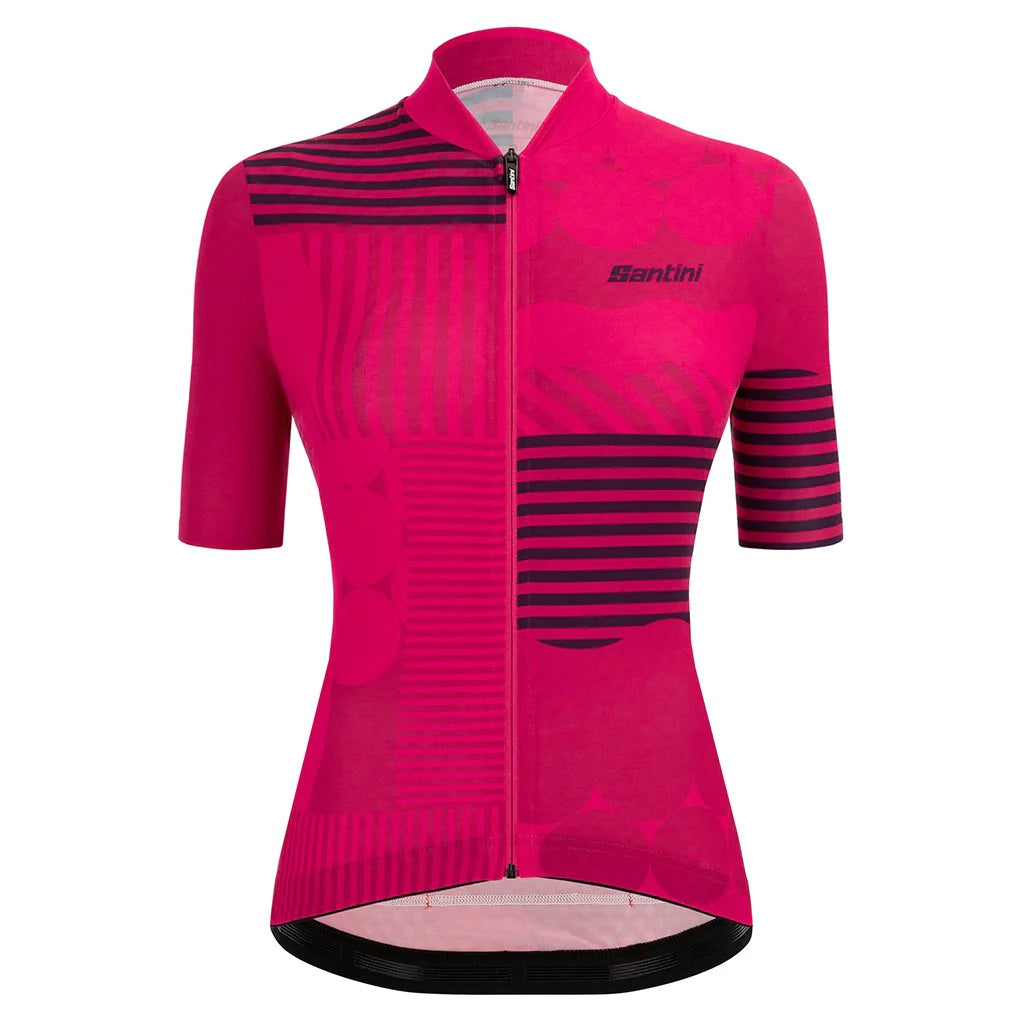 SANTINI JERSEY WOMENS GIADA OPTIC JERSEY RASPBERRY