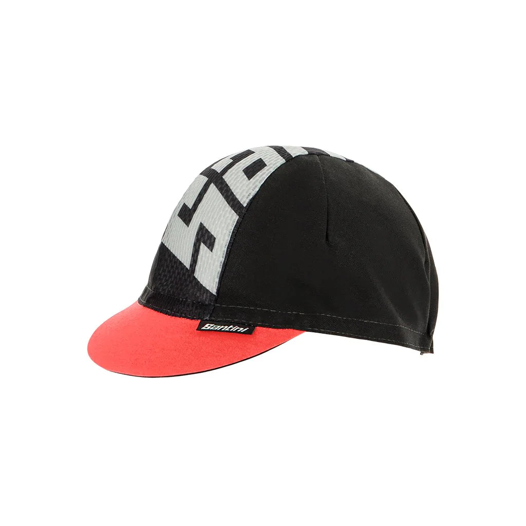 Santini cycling cap colore cotton black