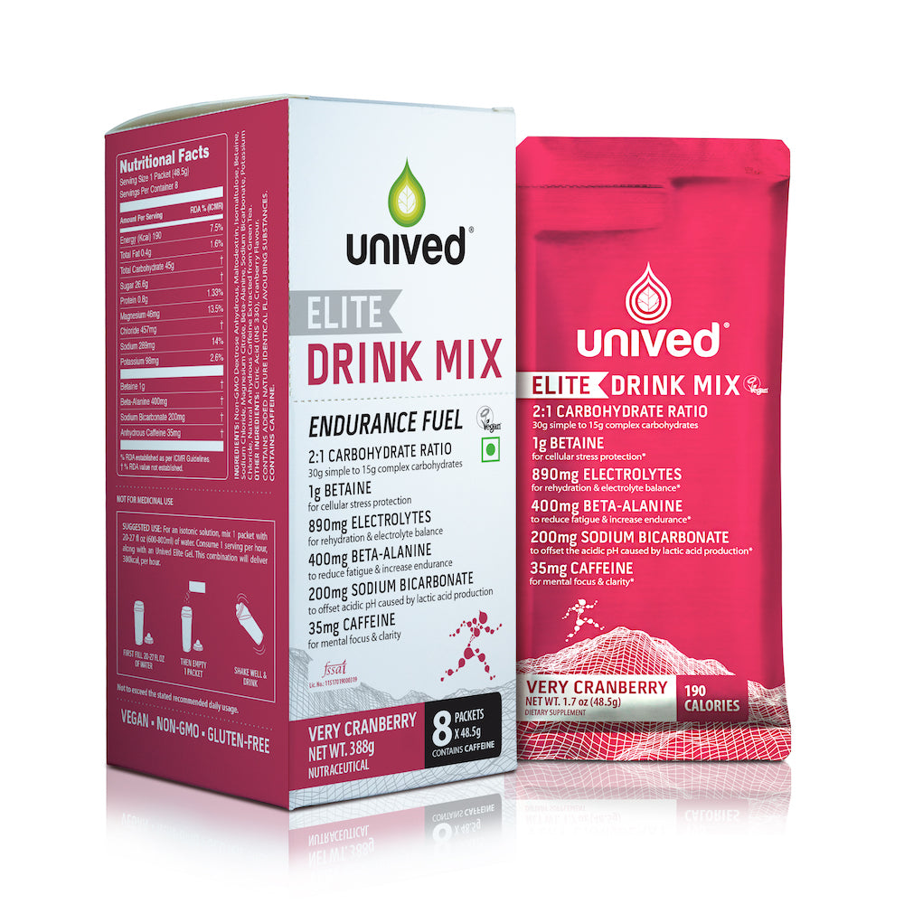 Unived Elite Drink Mix (Very Cranberry) 8 sachets per box