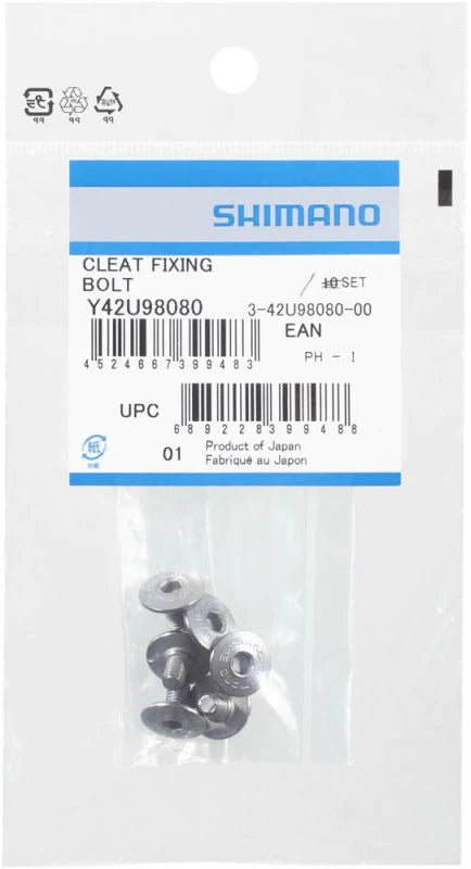 SHIMANO CLEATS BOLTS FIXING M5 X 8MM/6 PCS