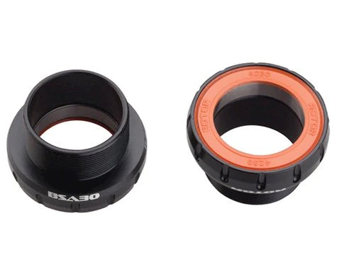 ROTOR BSA BOTTOM BRACKET STEEL 68/73MM BLACK