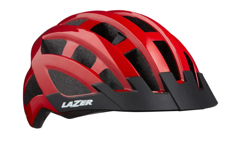 LAZER HELMET COMPACT AF CE RED BLC