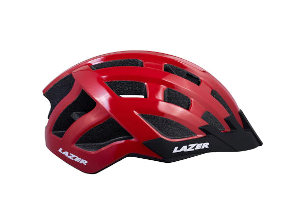 LAZER HELMET COMPACT AF CE RED BLC