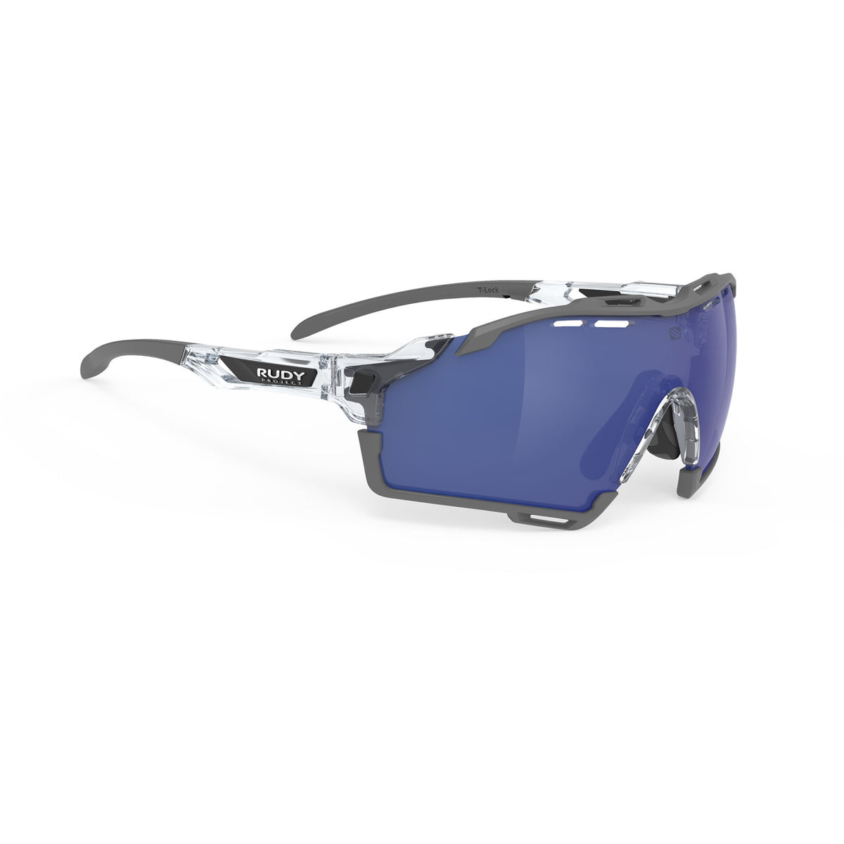 Rudy Sunglasses Cutline Crystal Gloss-Multilaser Deep Blue