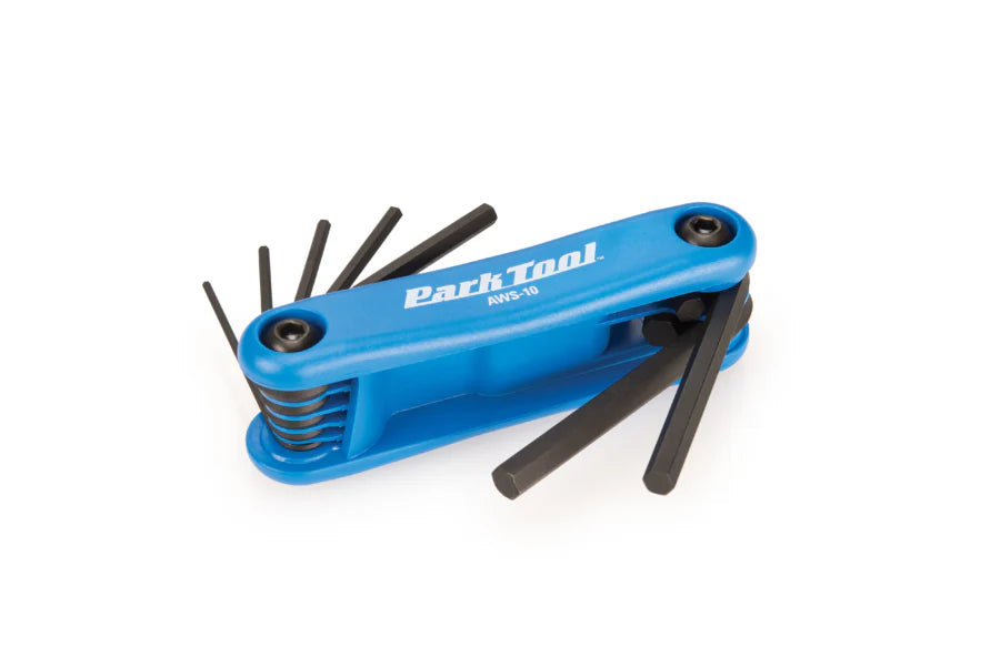 Park Tool AWS-10 Fold-up Hex Wrench Set (1.5mm to 6mm)