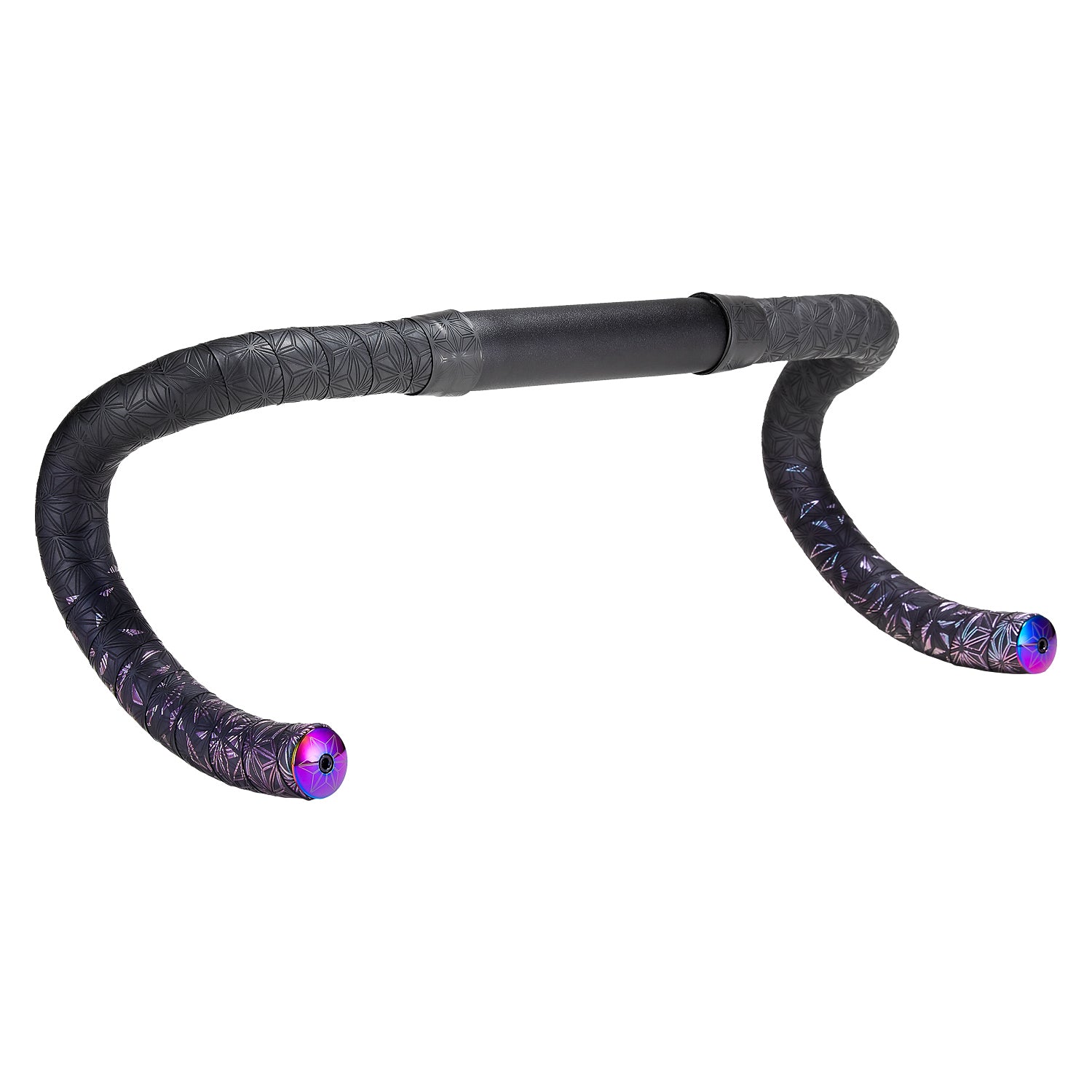 Supacaz Super Sticky Kush Star Fade Bar Tape With Ano Plugs – Oil Slick