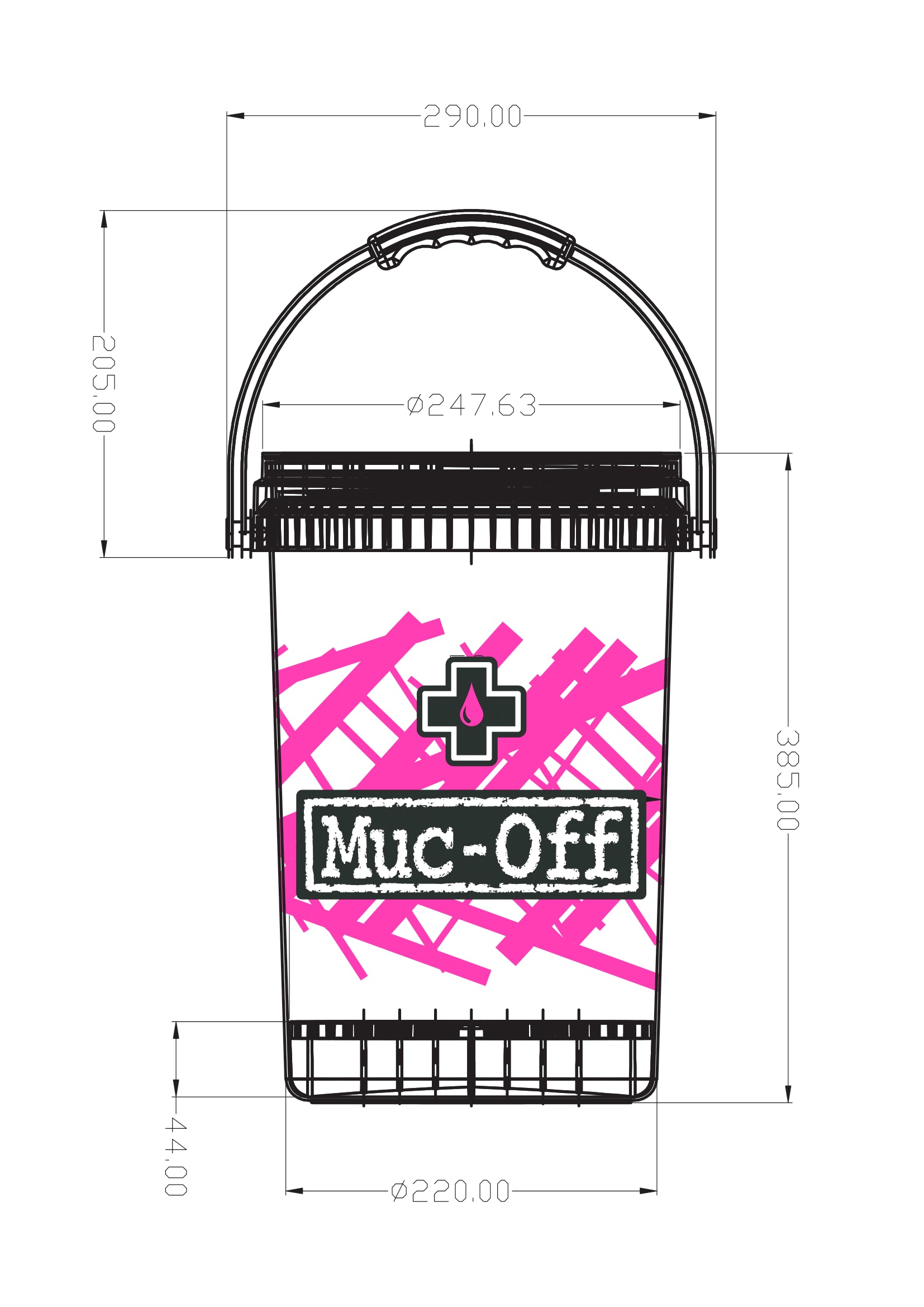 Muc-Off Bicycle Dirt Bucket With Filth Filter Bundle