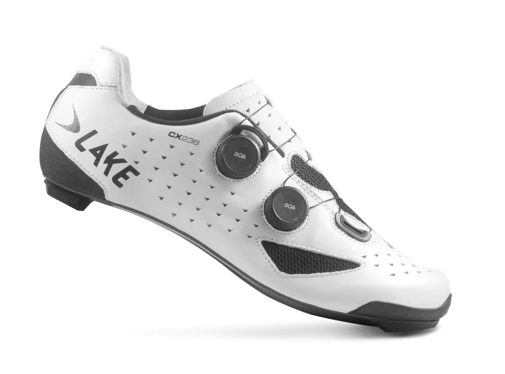 LAKE SHOES CX238-X WIDE WHITE/WHITE CLARINO