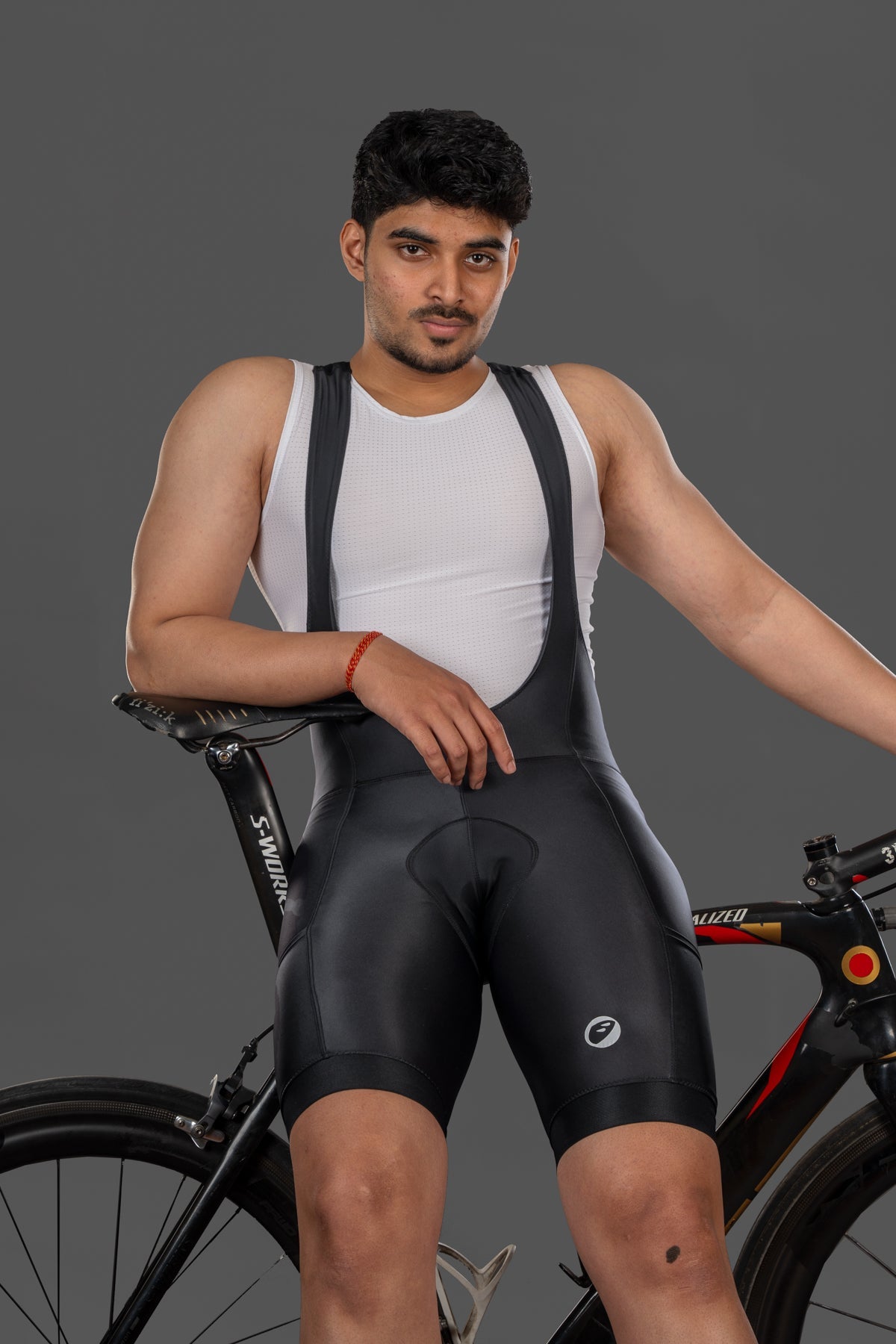 Men's Ebony Black Explore Cycling Bib Shorts