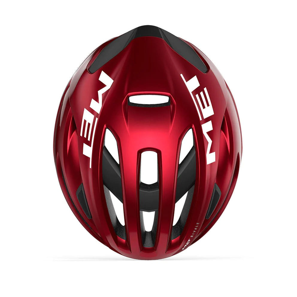 MET HELMET RIVALE MIPS CE RED METALLIC GLOSSY