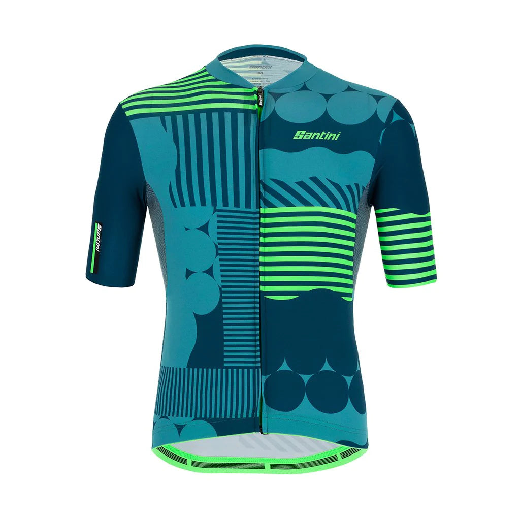 SANTINI JERSEY DELTA OPTIC FLUO GREEN