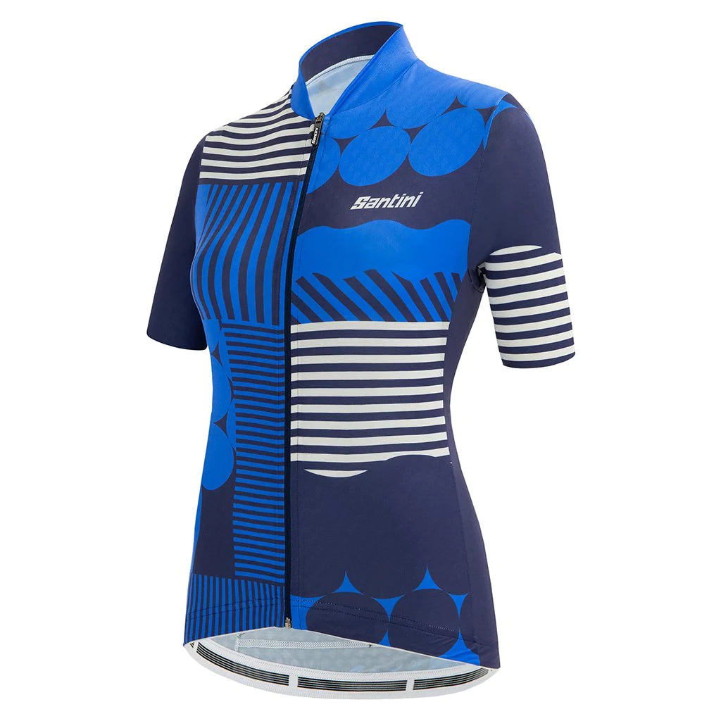 SANTINI JERSEY WOMENS GIADA OPTIC JERSEY BLUE