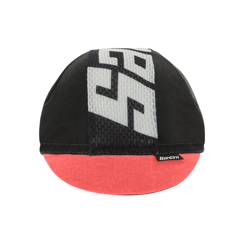 Santini cycling cap colore cotton black
