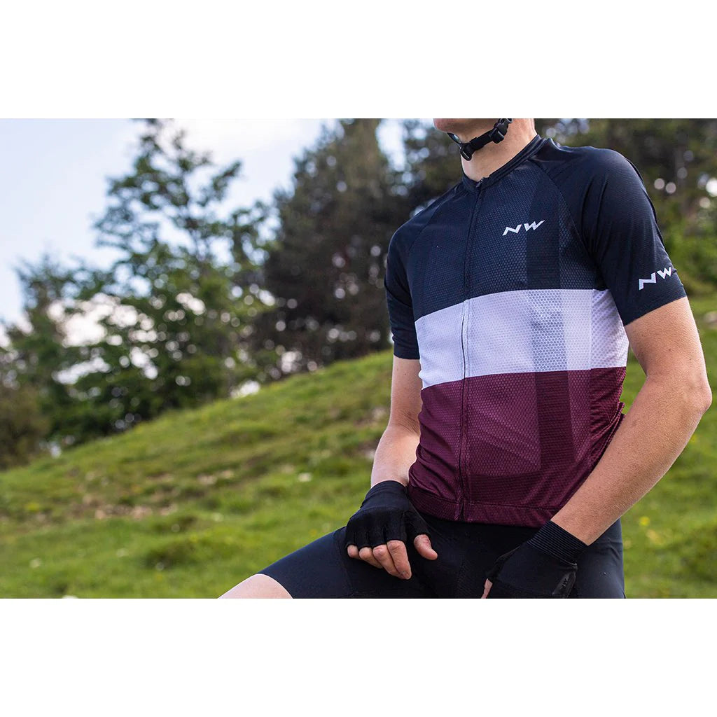 NORTHWAVE JERSEY BLADE AIR M BLACK/WHITE/PLUM