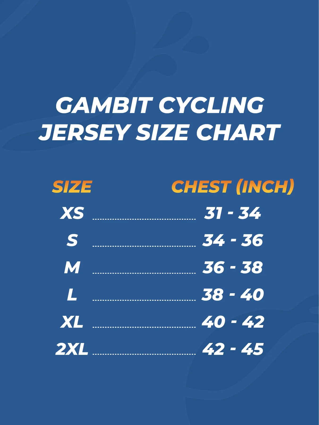GAMBITT JERSEY CRUISER BLACK ORANGE