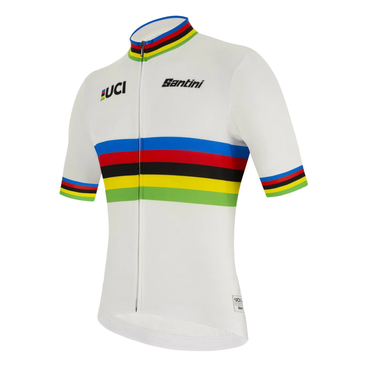 Santini Jersey UCI Masters world champ white M